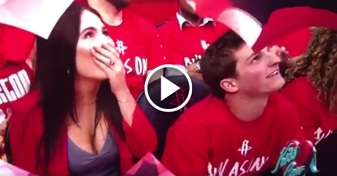 Dude Gets Friend-Zoned Into Oblivion On Houston Rockets Kiss Cam